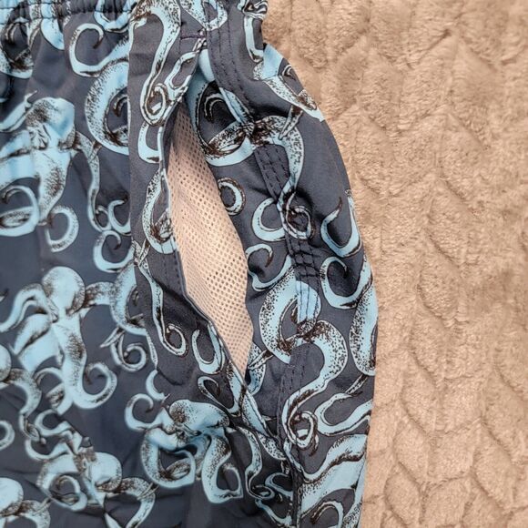 TWO LEFT FEET Swim Trunks Octupi Print Back Pocket Men’s Sz 2XL Blue 34-38 - Picture 8 of 11